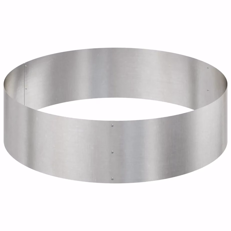 Hõbedane aia istutuspeenar roostevabast terasest, 120 x 120 x 20 cm – 6