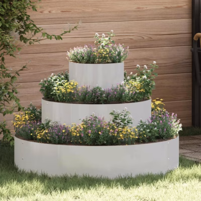 Roostevabast terasest aia istutuspeenar, hõbedane, 90 x 90 x 20 cm