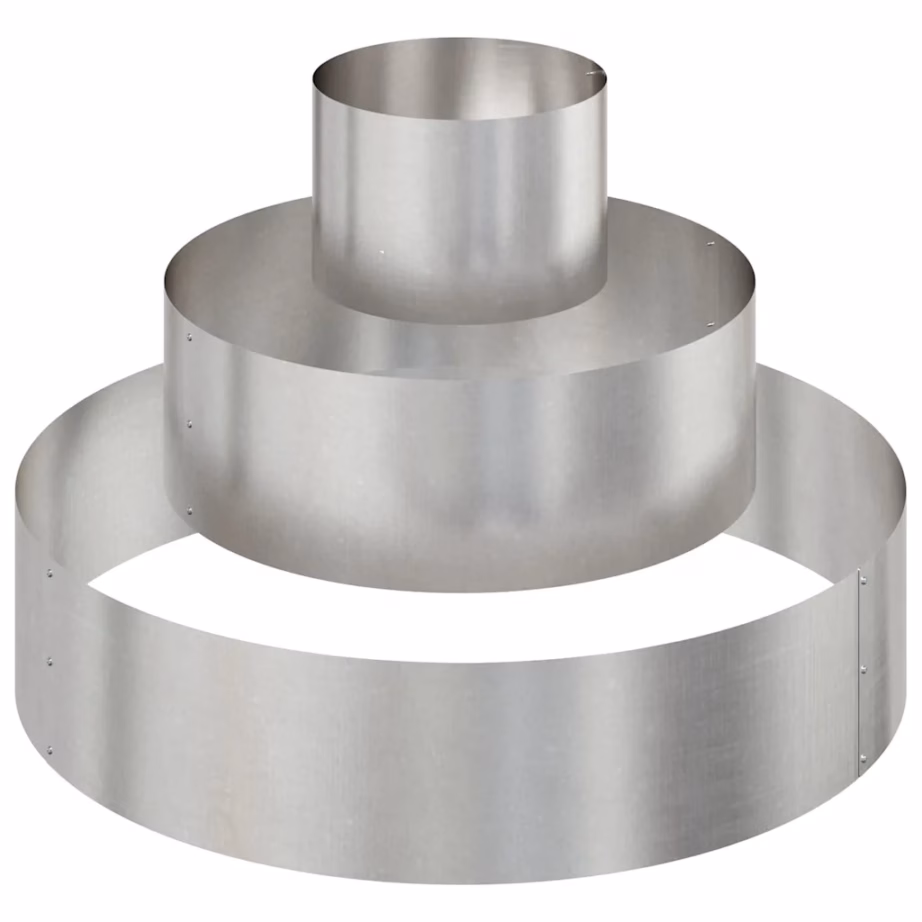 Roostevabast terasest aia istutuspeenar, hõbedane, 90 x 90 x 20 cm – 2