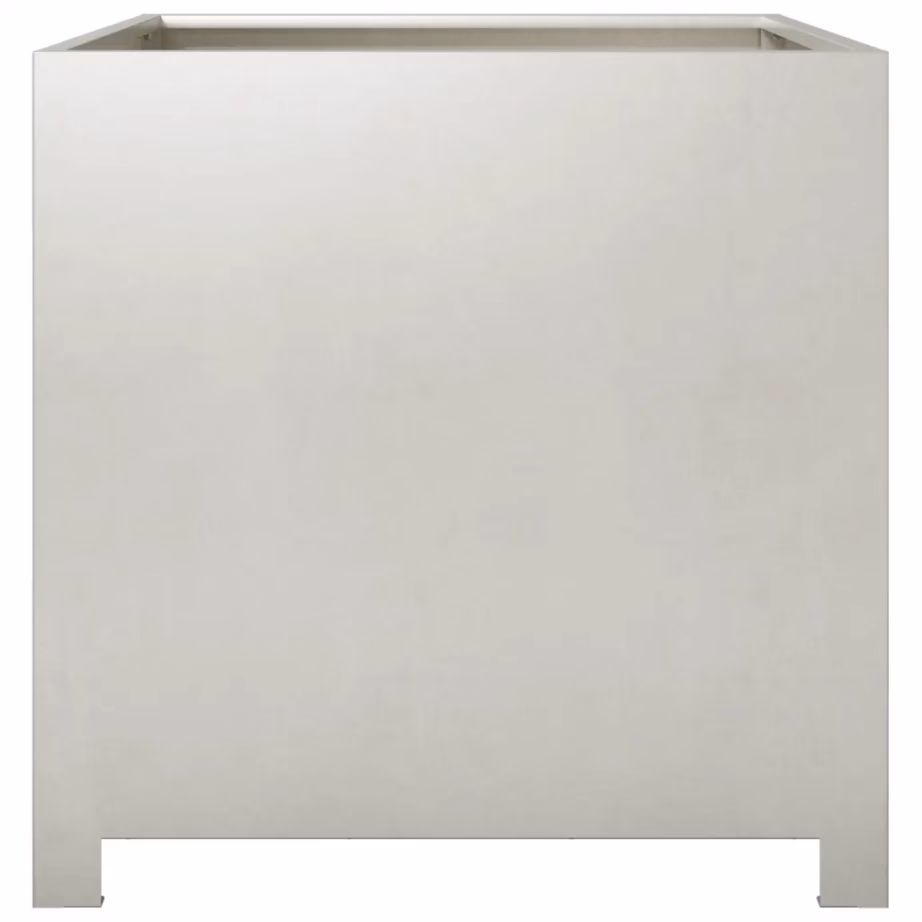 Roostevabast terasest aia taimekast põhjaga, 50 x 50 x 50 cm, hõbedane – 4