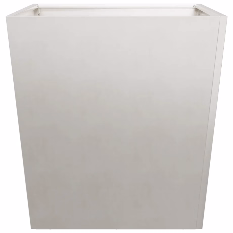 Roostevabast terasest aia taimekastid põhjaga, 2 tk, hõbedane, 50 x 50 x 50 cm – 6