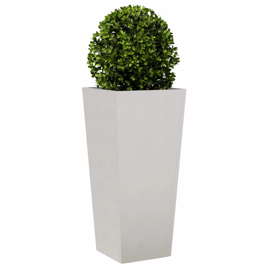 Roostevabast terasest aia taimekastid, 2 tk, hõbedane, 35 x 35 x 75 cm – 4