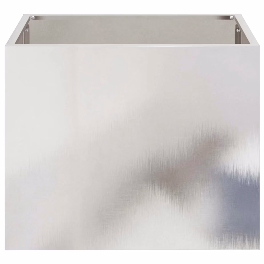 Roostevabast terasest aiapott välitingimustesse, 50 x 32 x 40 cm, hõbedane – 5