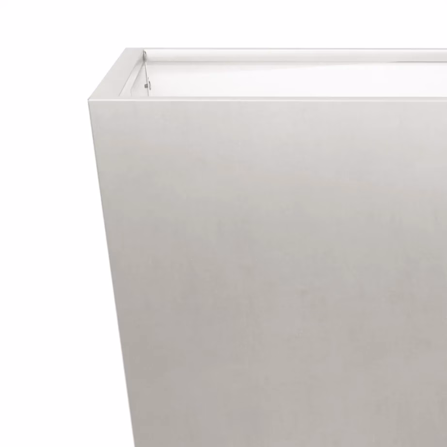 Aia taimekast roostevabast terasest põhjaga, hõbedane, 40 x 40 x 40 cm – 7