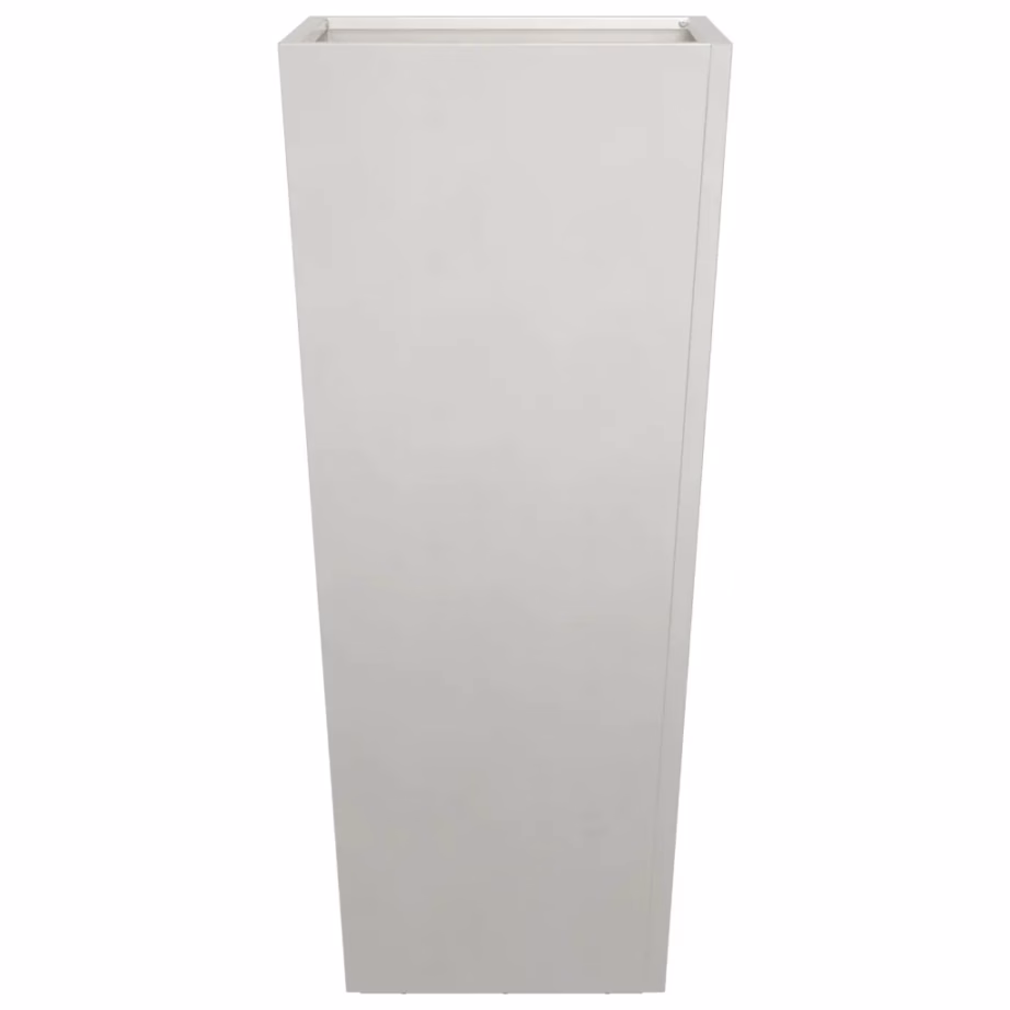 Kõrge roostevabast terasest taimekast põhjaga, hõbedane, 35 x 35 x 75 cm – 4