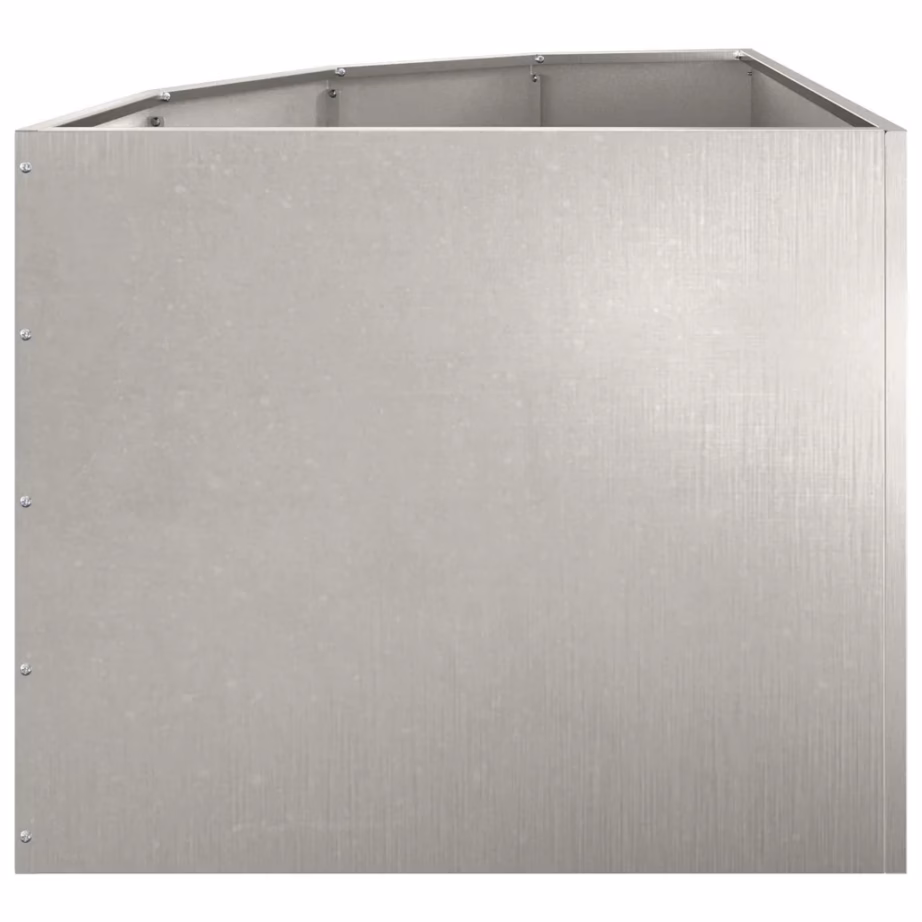 Roostevabast terasest nurga istutuskast, hõbedane, 60 x 60 x 50 cm – 6