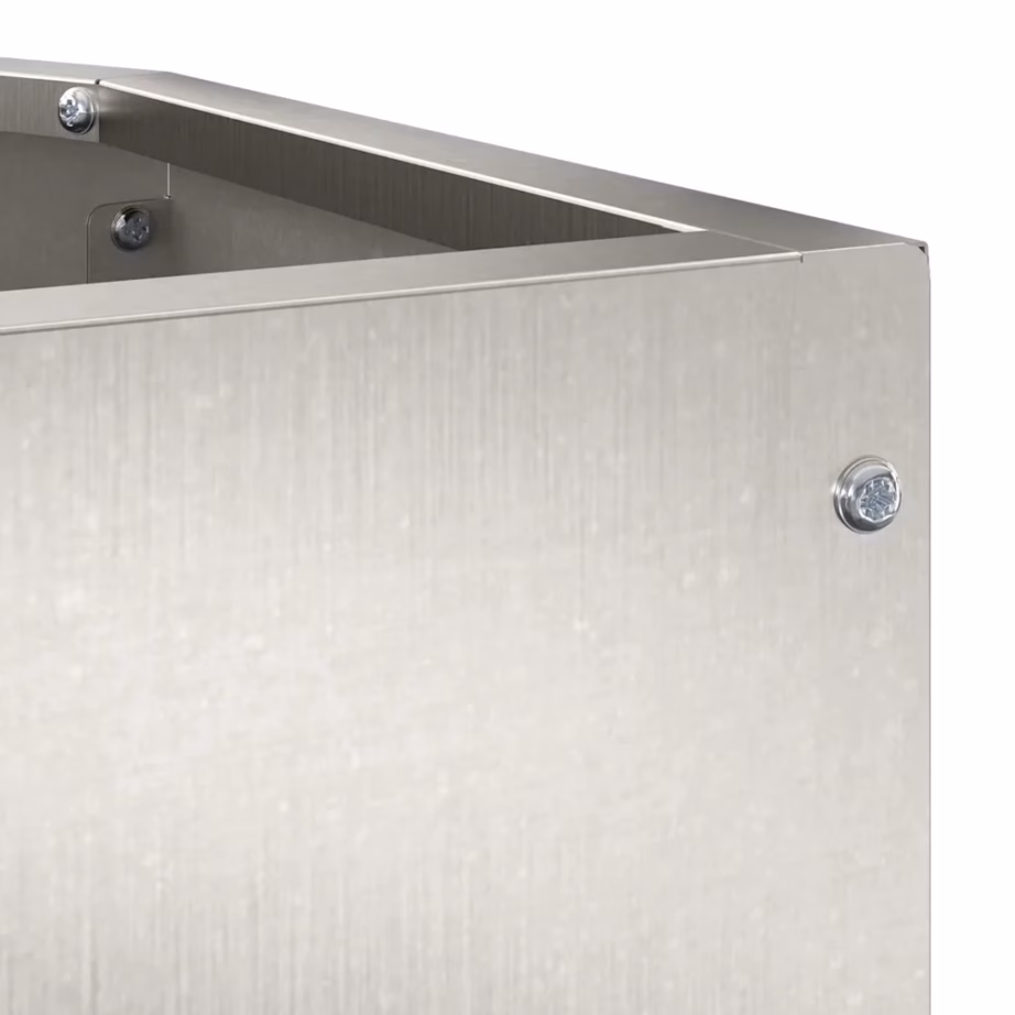 Roostevabast terasest nurgapott, hõbedane, 45 x 45 x 35 cm – 9