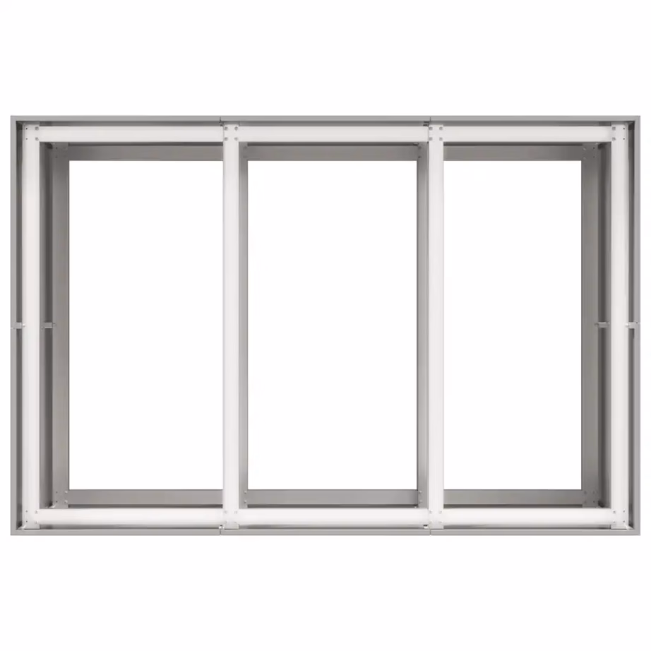 Roostevabast terasest taimekast avatud põhjaga, hõbedane, 120 x 80 x 80 cm – 5