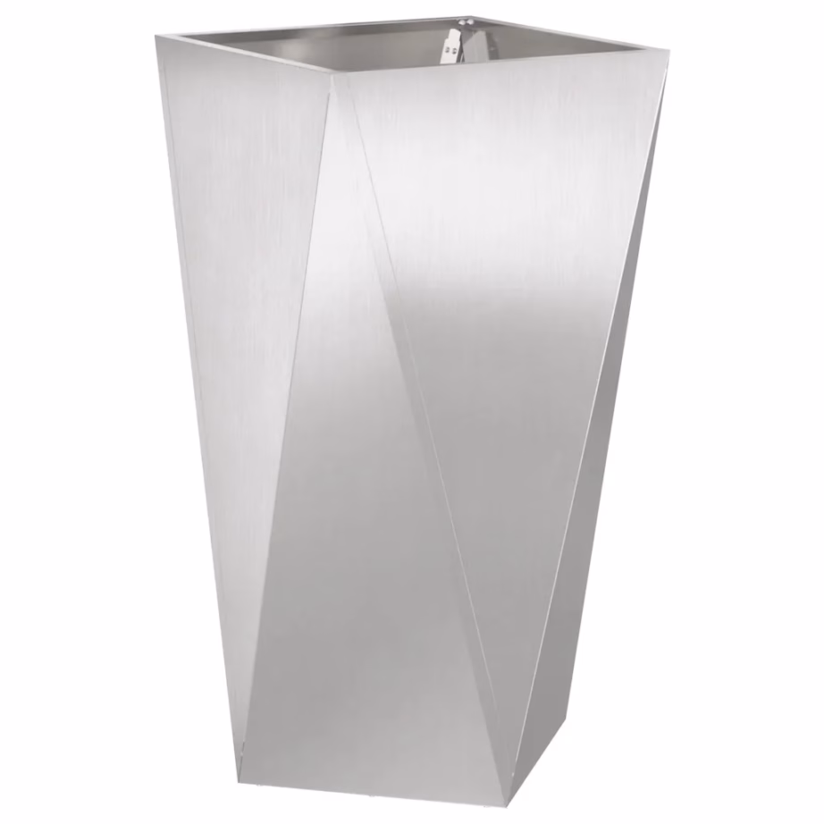 Roostevabast terasest taimekast, hõbedane, 40 x 40 x 75 cm – 2