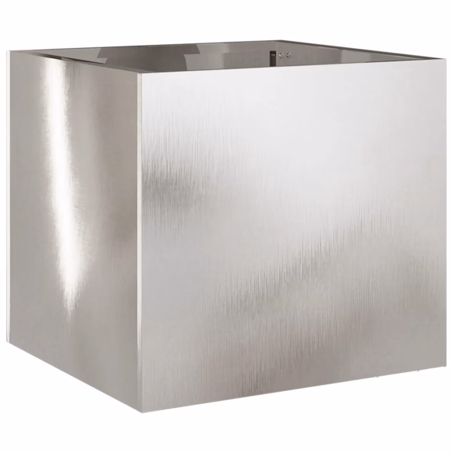 Roostevabast terasest taimekastid, 2 tk, hõbedane, 32 x 30 x 29 cm – 7