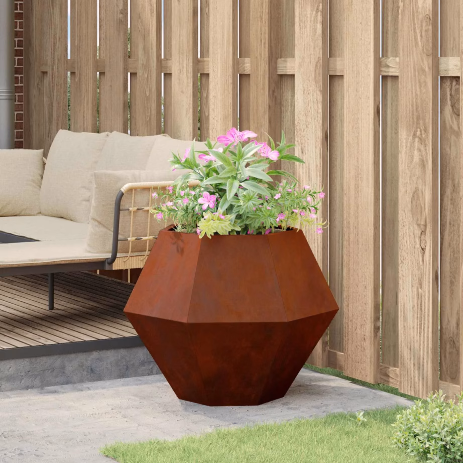 Roostevärvi terasest taimekast välitingimustesse, 75 x 75 x 60 cm – 4