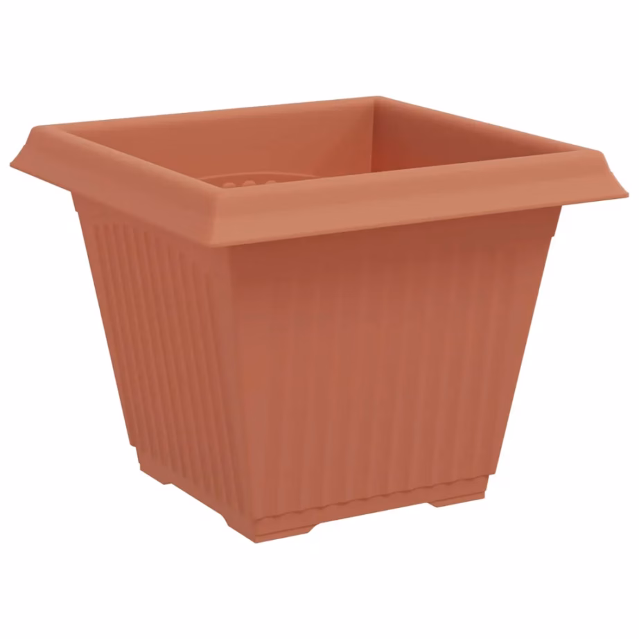 Ruutlillepotid 24 tk, kohviroosa plastmass, 38 x 38 x 30 cm – 5