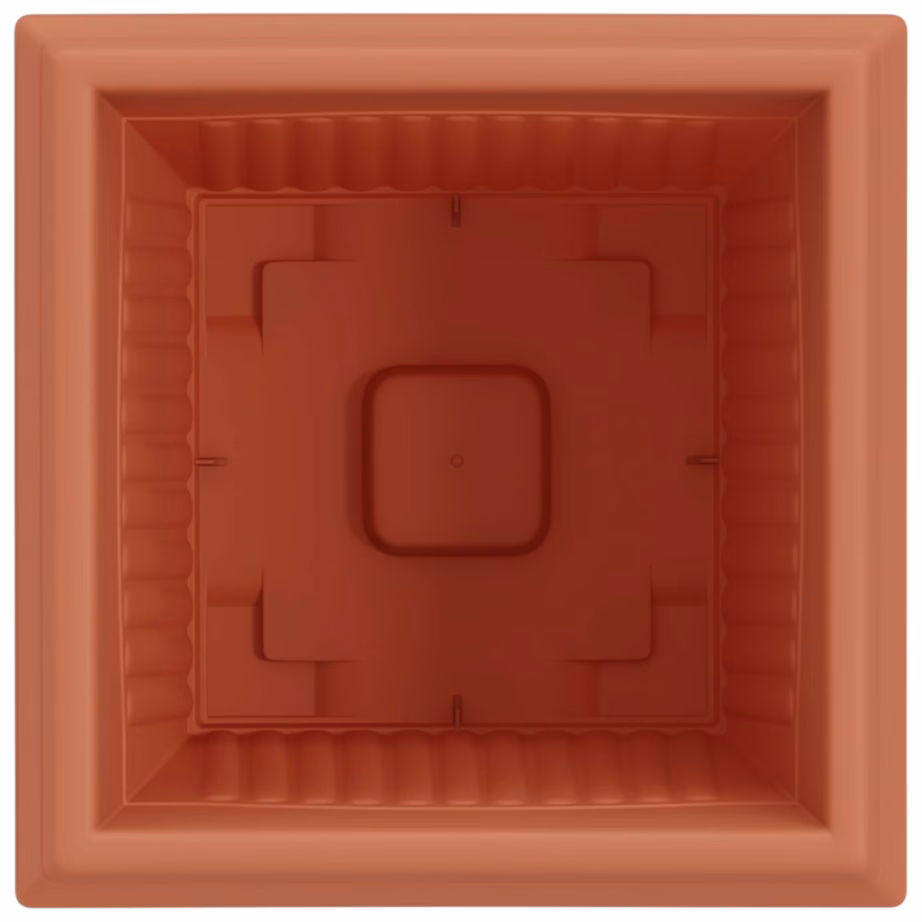 Ruutlillepotid 24 tk, kohviroosa plast, 33 x 33 x 26 cm – 7