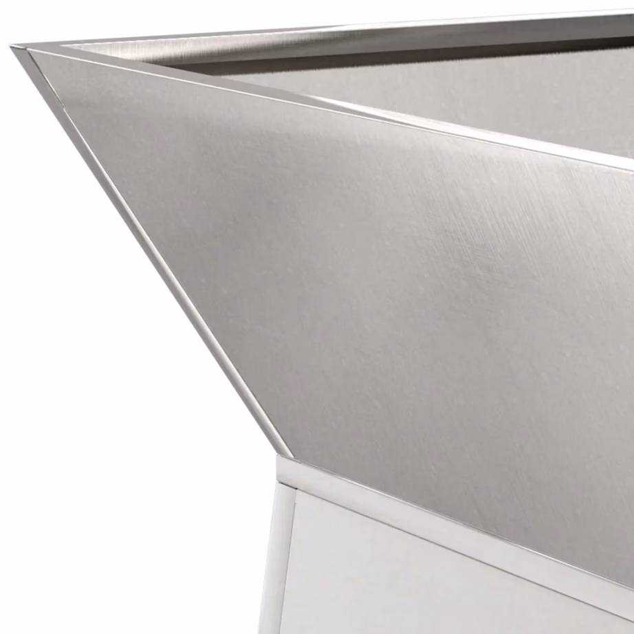 Samba kujulised istutuspotid õue, 2 tk, hõbedane, 35 x 35 x 73 cm – 8