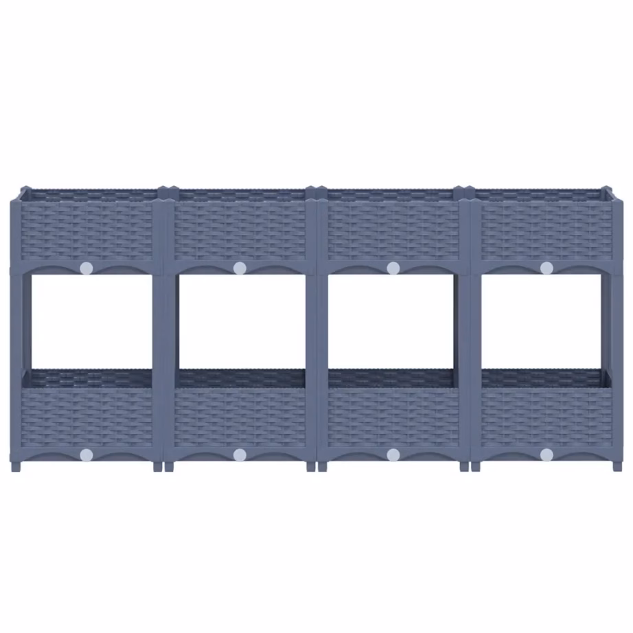 Sinakashall polüpropüleenist taimekast 2 tasandiga, 160 x 40 x 71 cm – 3
