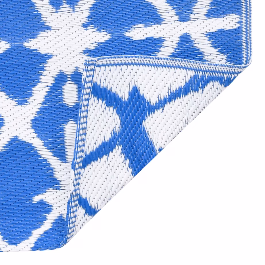 Sinivalge õuevaip ARAKIL jacquard-mustriga, polüpropüleen, 120 x 180 cm – 6
