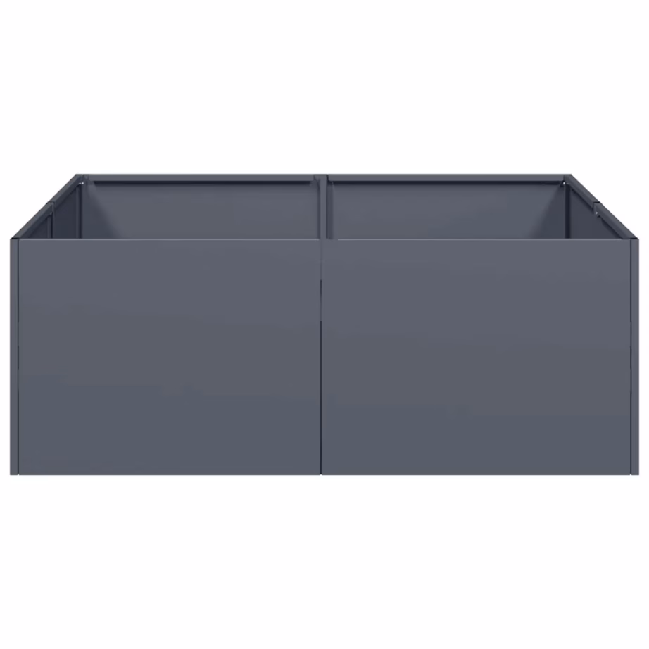 Taimekast avatud põhjaga, antratsiithall külmvaltsitud teras, 80 x 80 x 30 cm – 4