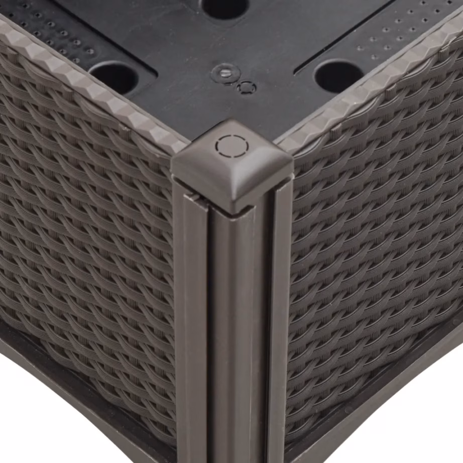 Aia taimekast jalgadel, pruun PP, 160 x 120 x 42 cm – 7