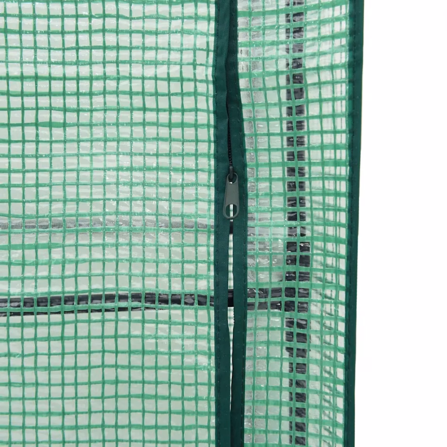 Kasvuhoonekattega kõrgendatud taimekast, rotangiimitatsioon, pruun, 120 x 40 x 123 cm – 8