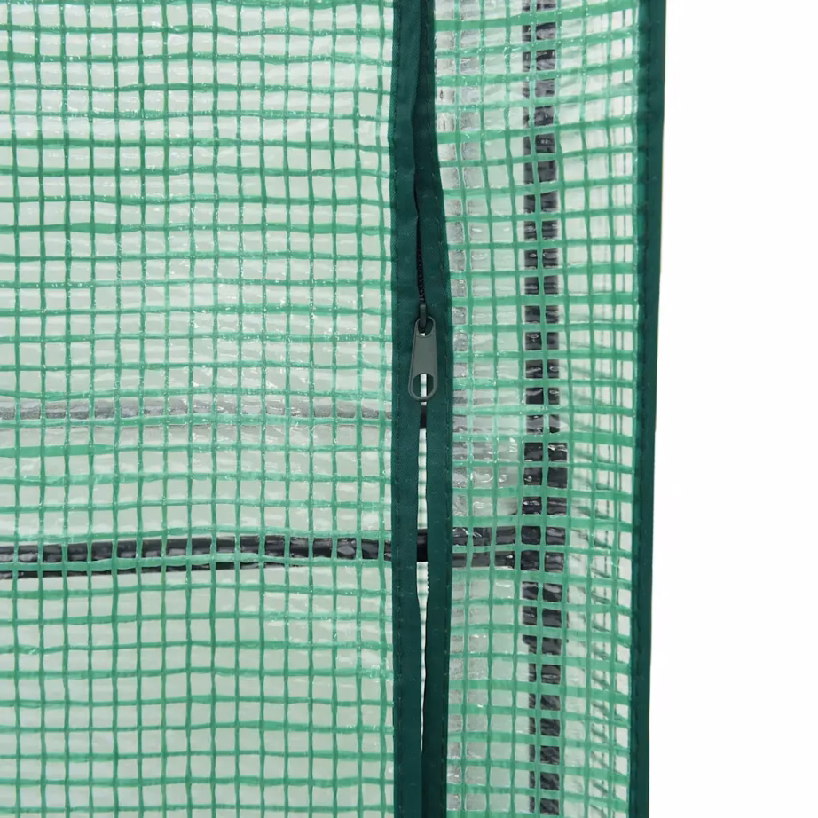 Kõrgendatud taimekast kasvuhoonekattega, rotangiimitatsiooniga, pruun, 120 x 40 x 138 cm – 8