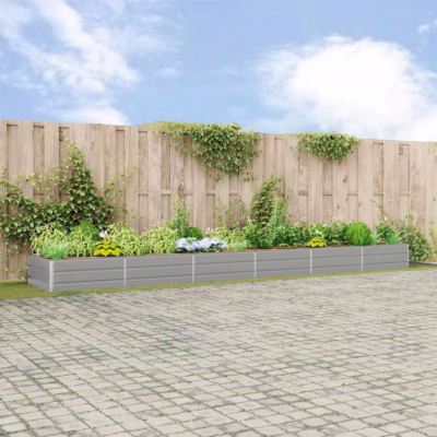 Helehall tsingitud terasest taimekast 580 x 100 x 45 cm