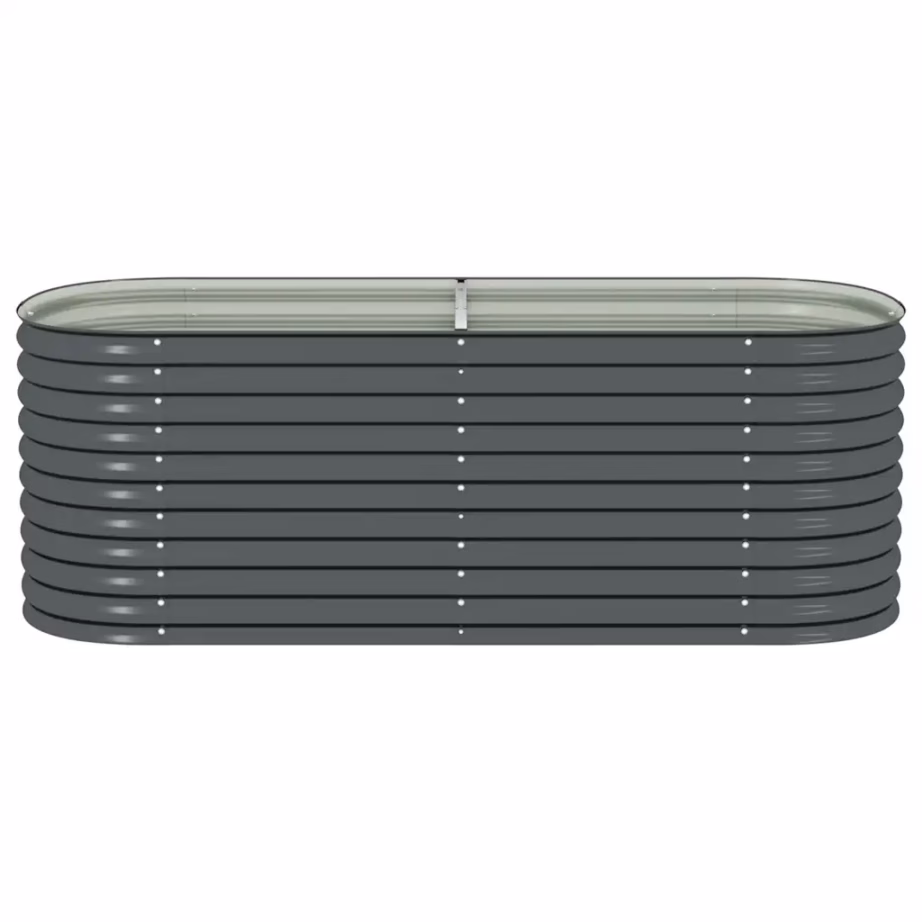 Tsingitud terasest taimelava, hall, 240 x 80 x 81 cm – 5