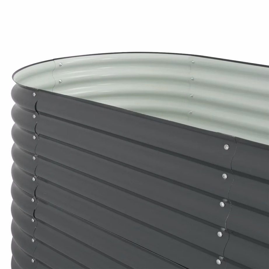 Tsingitud terasest taimelava, hall, 240 x 80 x 81 cm – 8