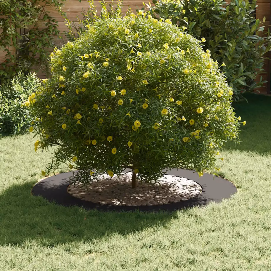 Tasapinnaline terasest puurõngas, must, Ø60/90 cm, 90 x 90 cm – 3