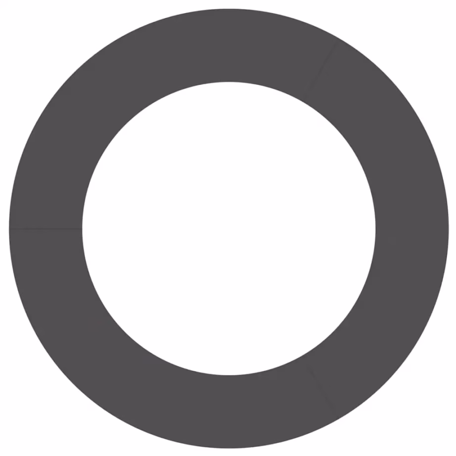 Tasapinnaline terasest puurõngas, must, Ø60/90 cm, 90 x 90 cm – 5