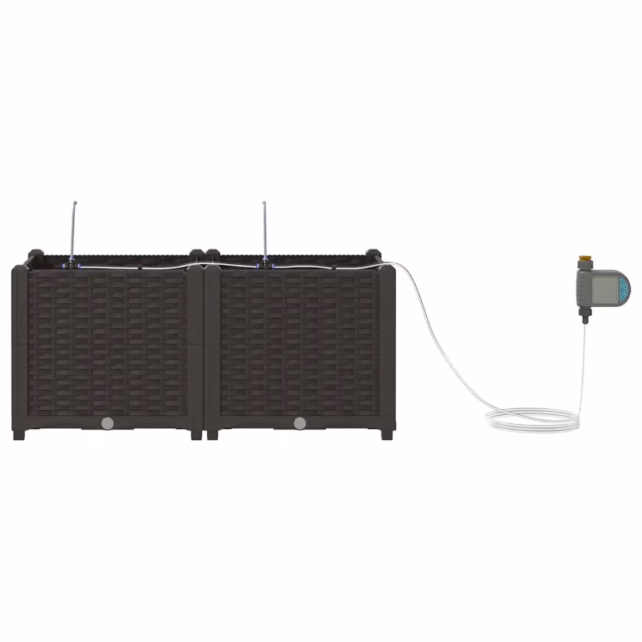 Aia istutuskastid isekastmissüsteemiga, 2 tk, pruun teras, 80 x 40 x 37,5 cm – 6