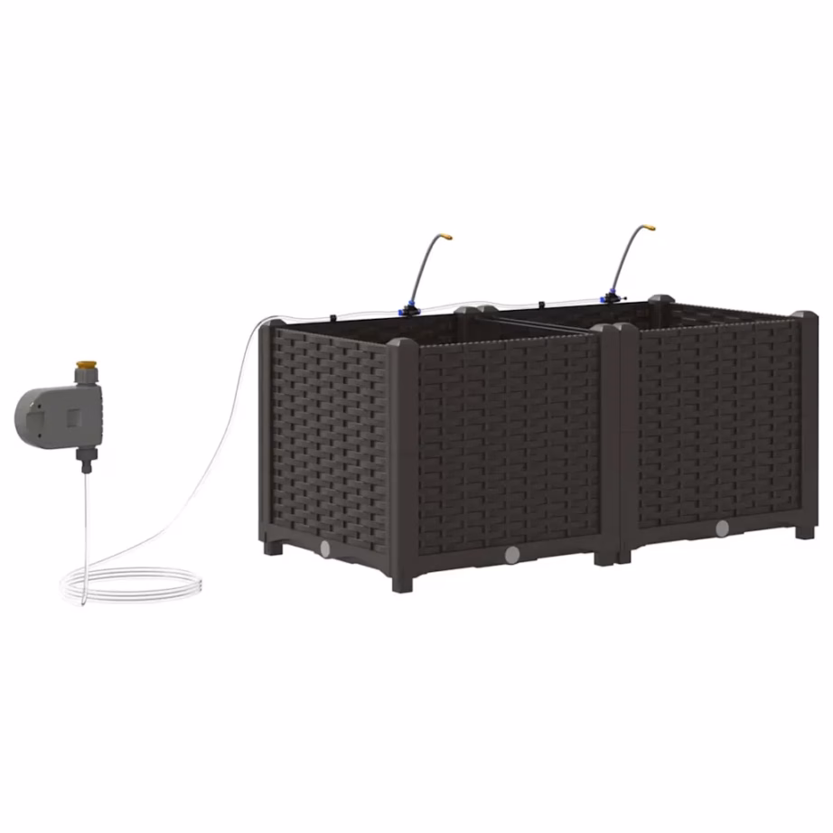 Aia istutuskastid isekastmissüsteemiga, 2 tk, pruun teras, 80 x 40 x 37,5 cm – 8