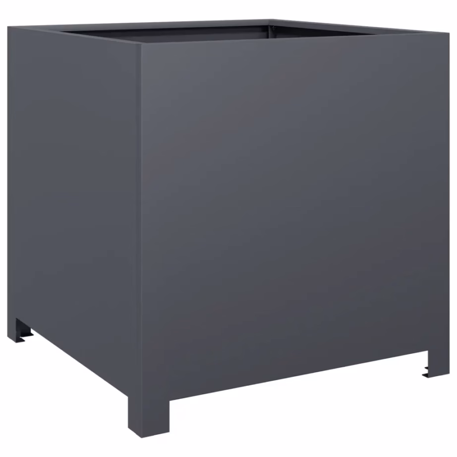 Aia taimekast põhjaga, teras, antratsiithall, 50 x 50 x 50 cm – 6
