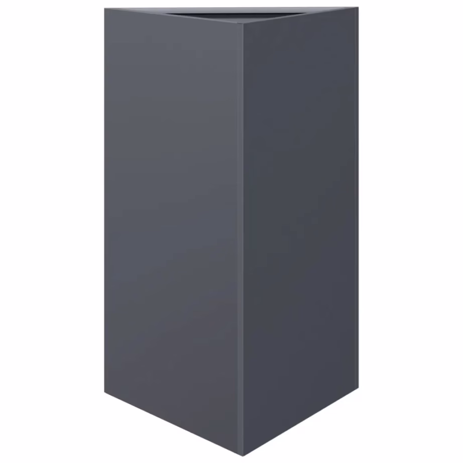 Terasest aia taimekastid põhjaga, 2 tk, antratsiithall, 50 x 43 x 75 cm – 5