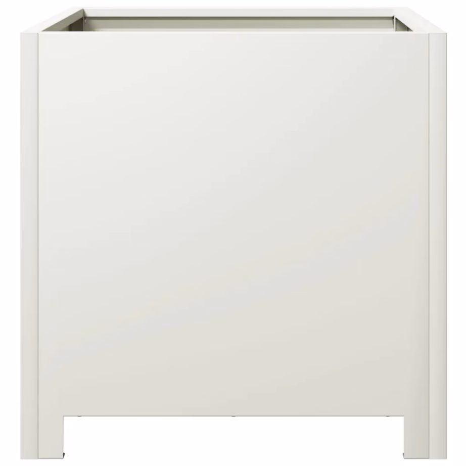 Terasest aia taimekastid põhjaga, 2 tk, valge, 40 x 40 x 40 cm – 7