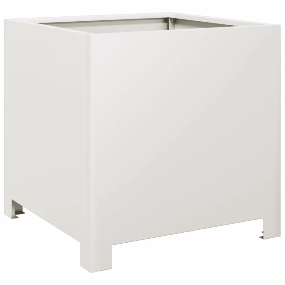 Terasest aia taimekastid põhjaga, 2 tk, valge, 40 x 40 x 40 cm – 8