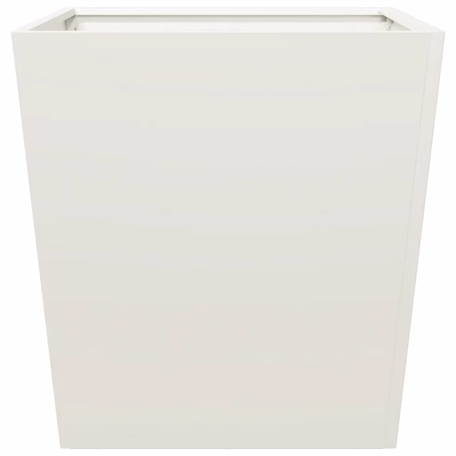 Valged terasest aia taimekastid põhjaga, 2 tk, 50 x 50 x 50 cm – 7