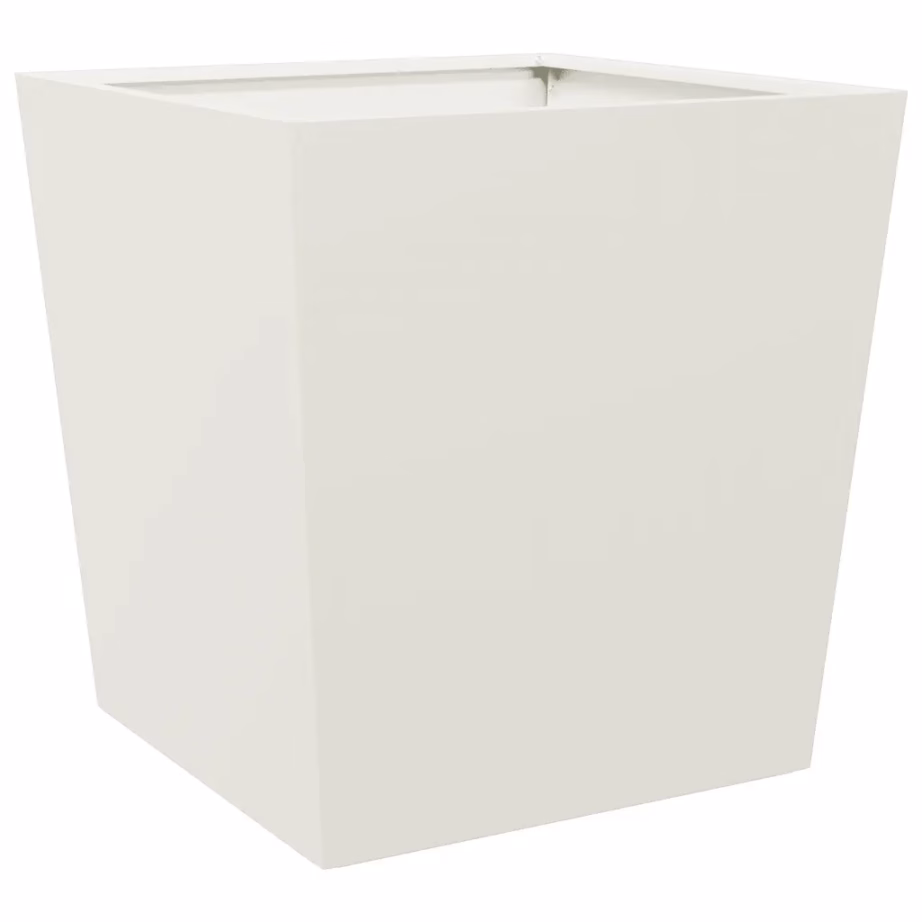 Valged terasest aia taimekastid põhjaga, 2 tk, 50 x 50 x 50 cm – 8