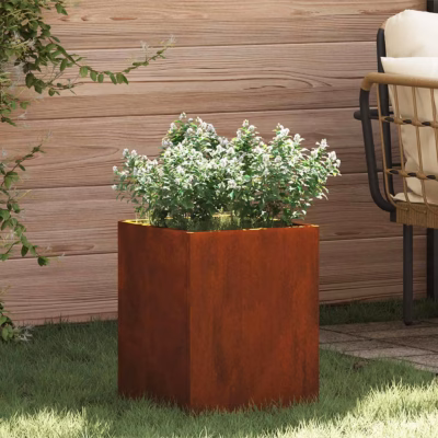Terasest aiapott roostevälimusega, pruun, 32 x 32 x 40 cm