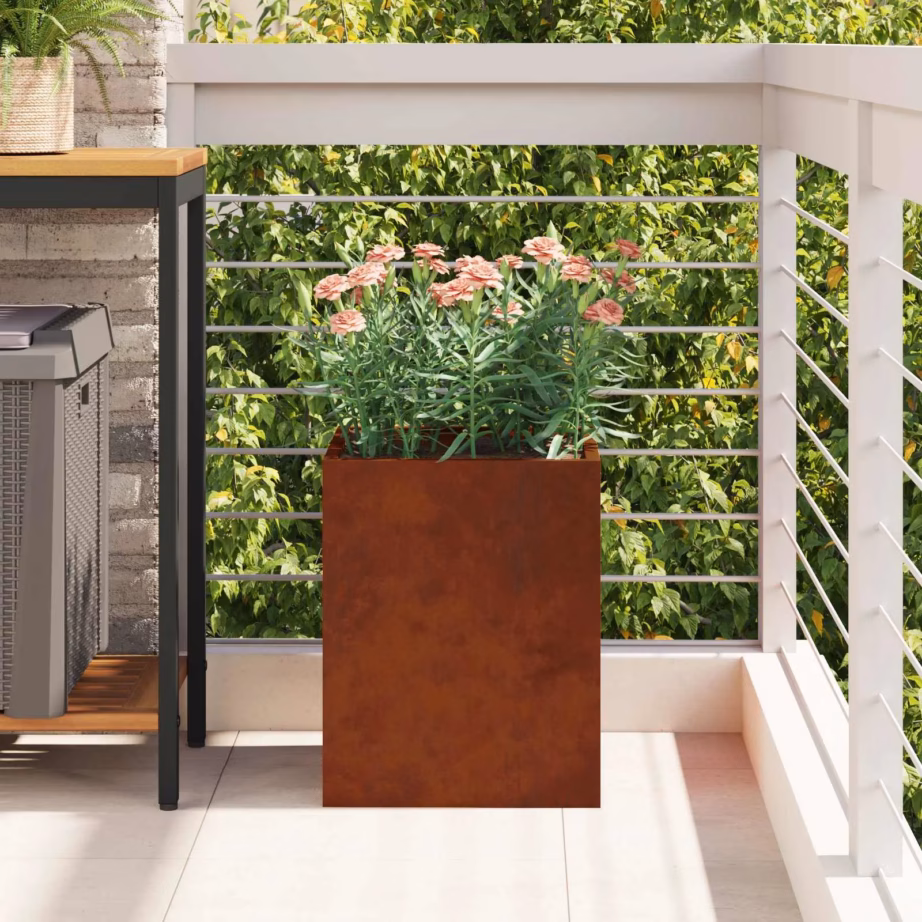 Terasest aiapott roostevälimusega, pruun, 32 x 32 x 40 cm – 4