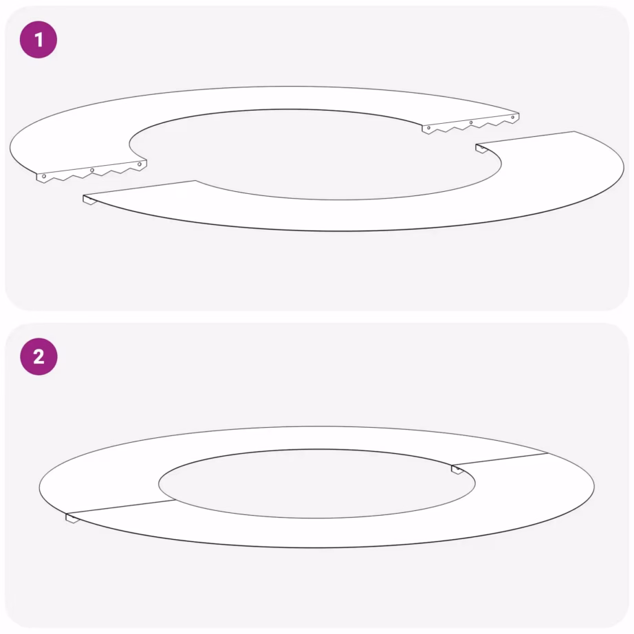 Dekoratiivne terasest puurõngas puualuse kaitseks, pruun, Ø40 cm ava, plaat 70 x 70 cm – 8