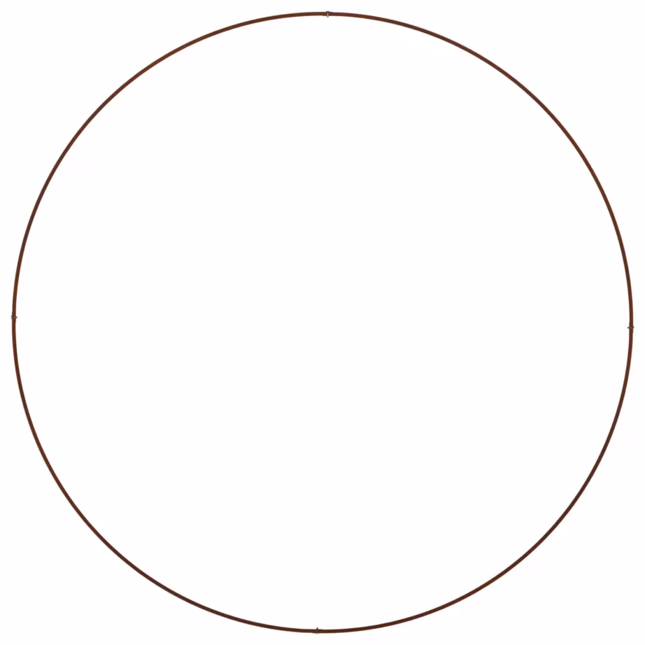 Terasest istutusrõngaste komplekt, pruun, 5 tk, 120 x 120 x 20 cm – 8