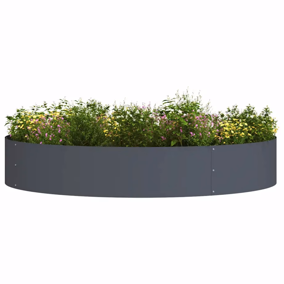 Terasest istutusrõngas, 5 tk, antratsiit, 120 x 120 x 20 cm – 3