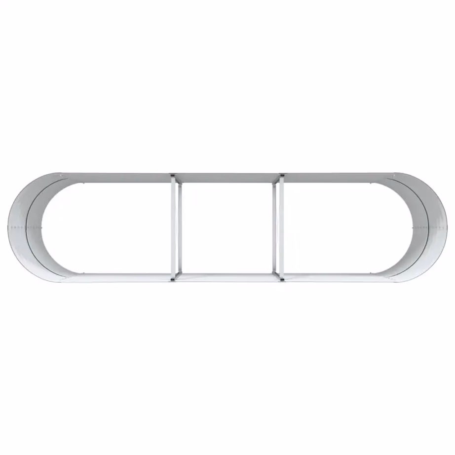 Terasest kõrge aiapeenar, roheline, 320 x 80 x 81 cm – 8