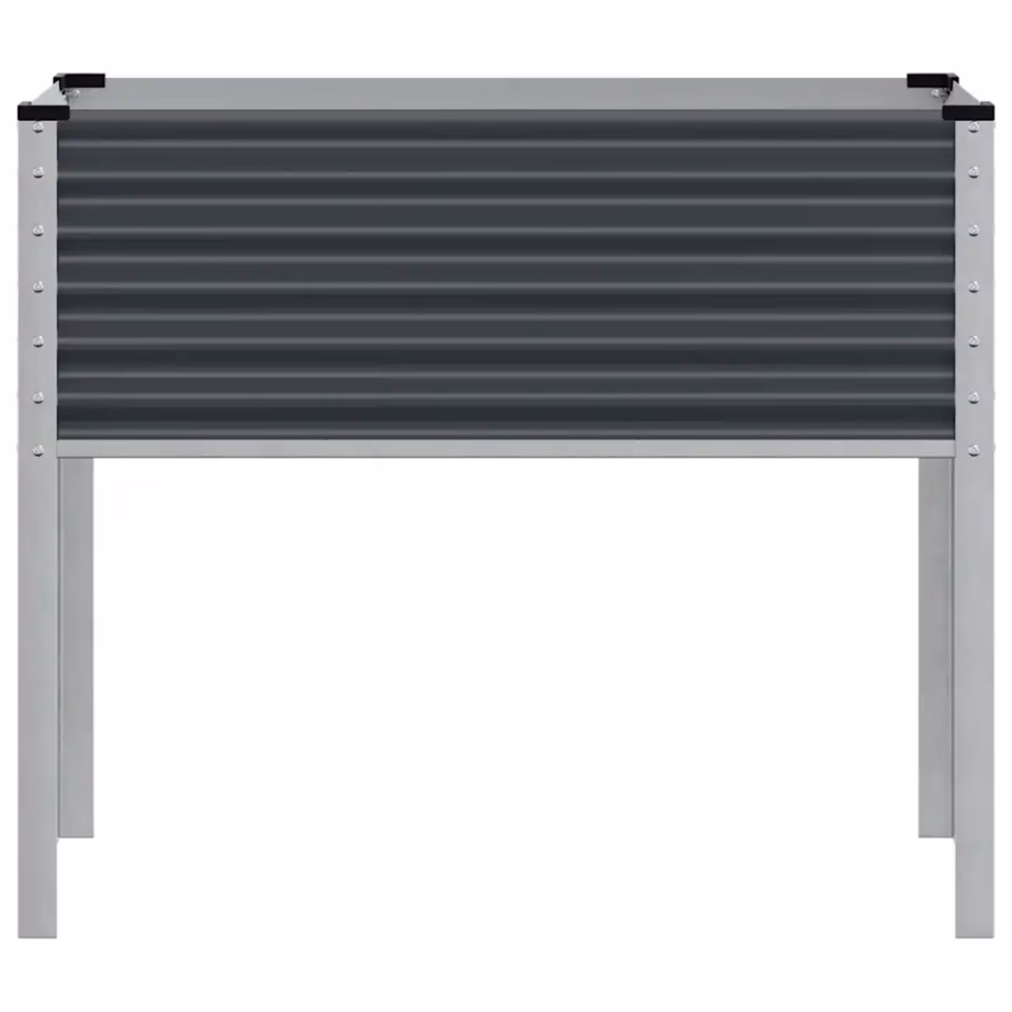 Kõrgendatud aia lillekast terasest, antratsiithall, 100 x 45 x 90 cm – 4