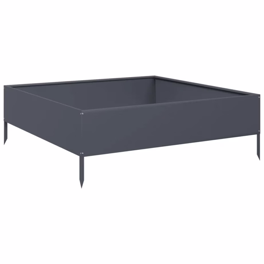 Terasest kõrgendatud taimelava, avatud põhjaga, antratsiithall, 100 x 100 x 33,5 cm – 6