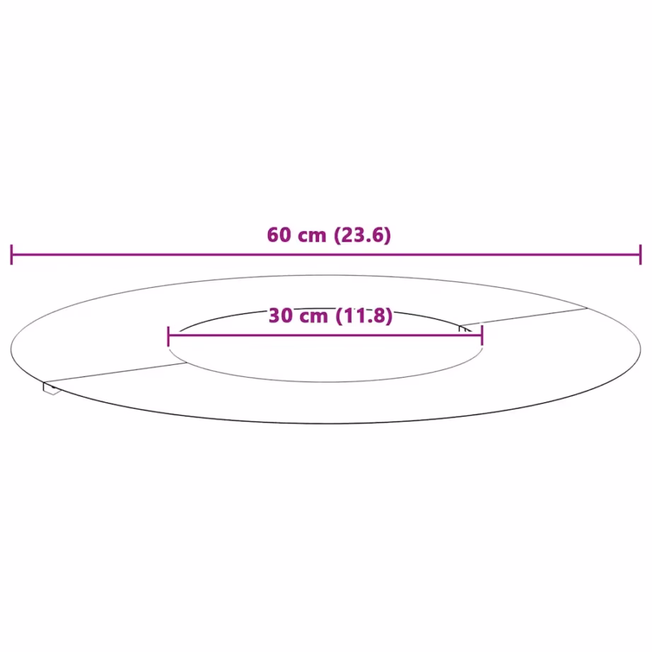 Lame terasest puuring, antratsiit, Ø30/60 cm, 60 x 60 cm – 9