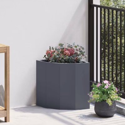 Nurga istutuskast välistingimustesse, antratsiitne teras, 30 x 30 x 35 cm