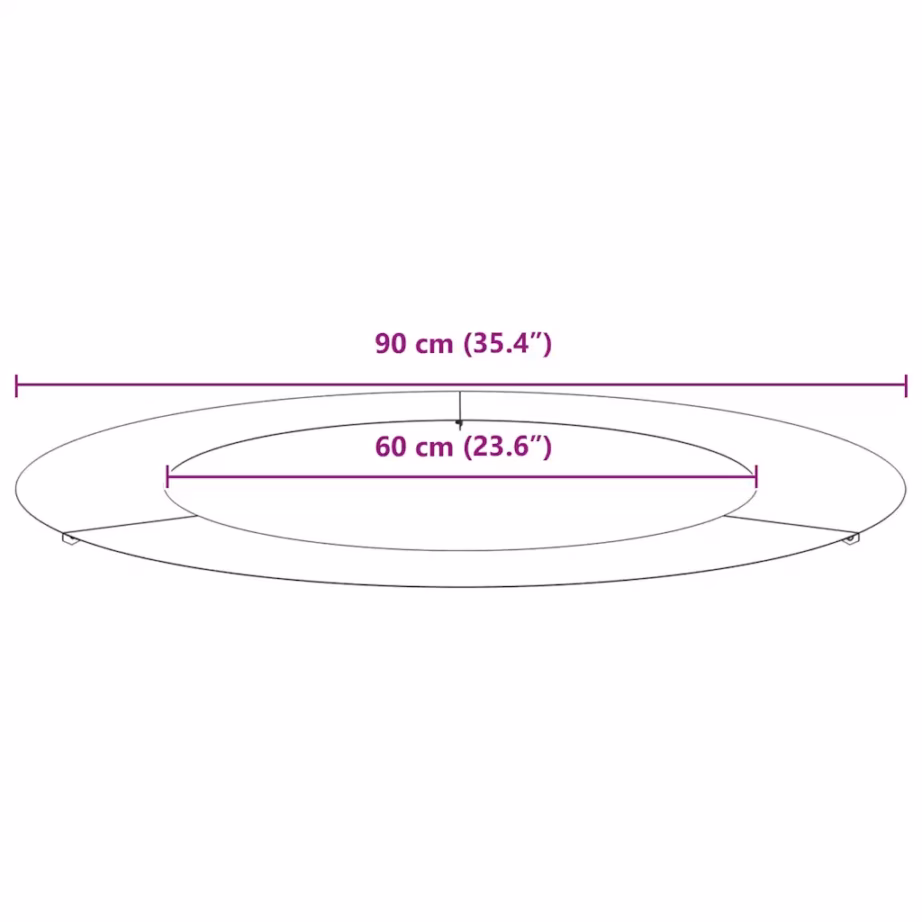 Lame terasest puuringide komplekt, 5 tk, antratsiit, Ø60/90 cm – 9