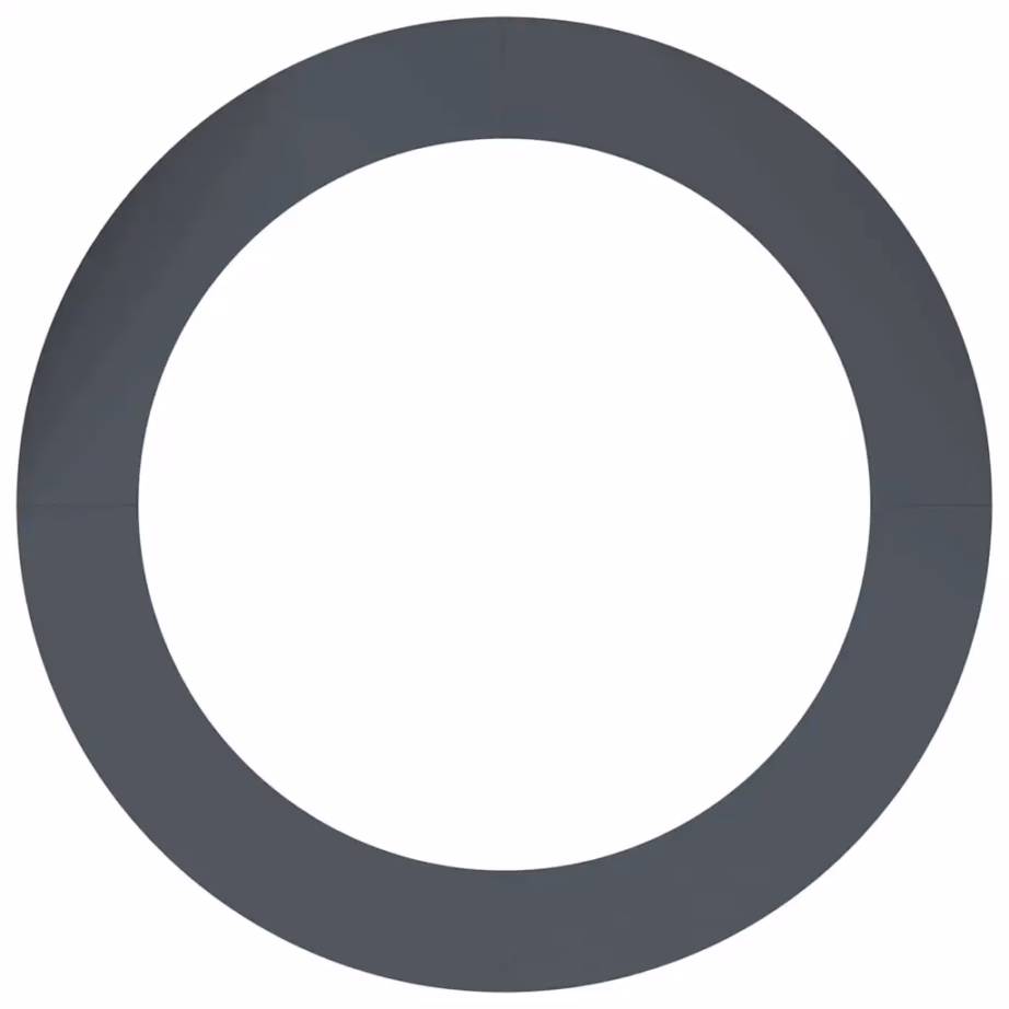 Lame terasest puutüverõngaste komplekt, 5 tk, antratsiit, sobib Ø 90 cm puudele, üldmõõt 120 x 120 cm – 5