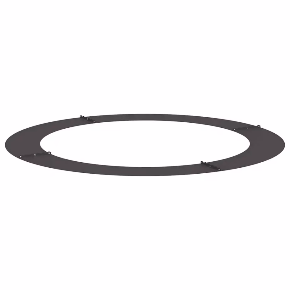 Lame terasest puutüverõngas, 5 tk komplekt, must, Ø90/120 cm – 4